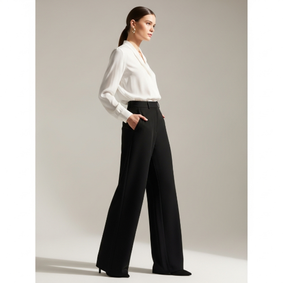 Mia Yüksek Bel Detaylı Palazzo Pantolon