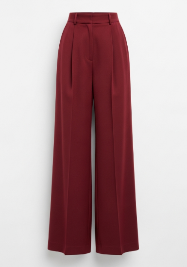 Kadın Yüksek Bel Wide Leg Pantolon