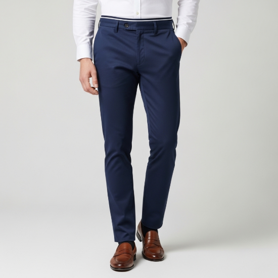 Atlas Slim-Fit Esnek Pamuklu Chino Pantolon