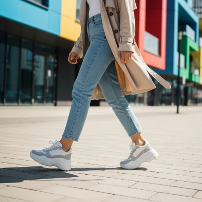Yüksek Tabanlı Şehir Stili Kadın Spor Ayakkabı